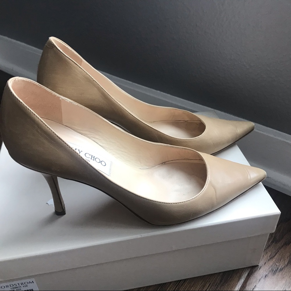 Jimmy Choo Lockett Kid Nude Pump - 37.5